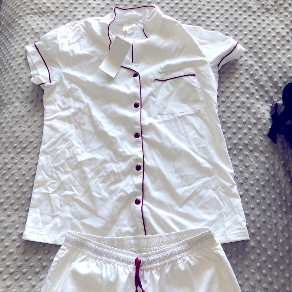 White PJ - great for bride!